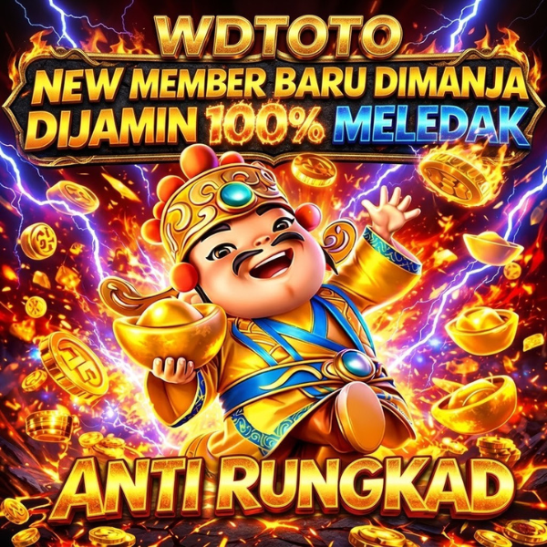Banner promosi WDTOTO platform togel online premium dengan pasaran internasional